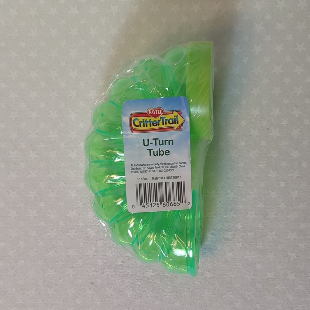 New- Kaytee CritterTrail Green U-Turn Tube